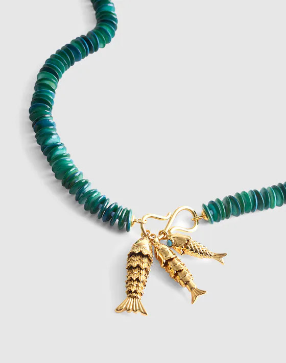Madewell x Shopbop Beaded Fish Statement Necklace | Madewell