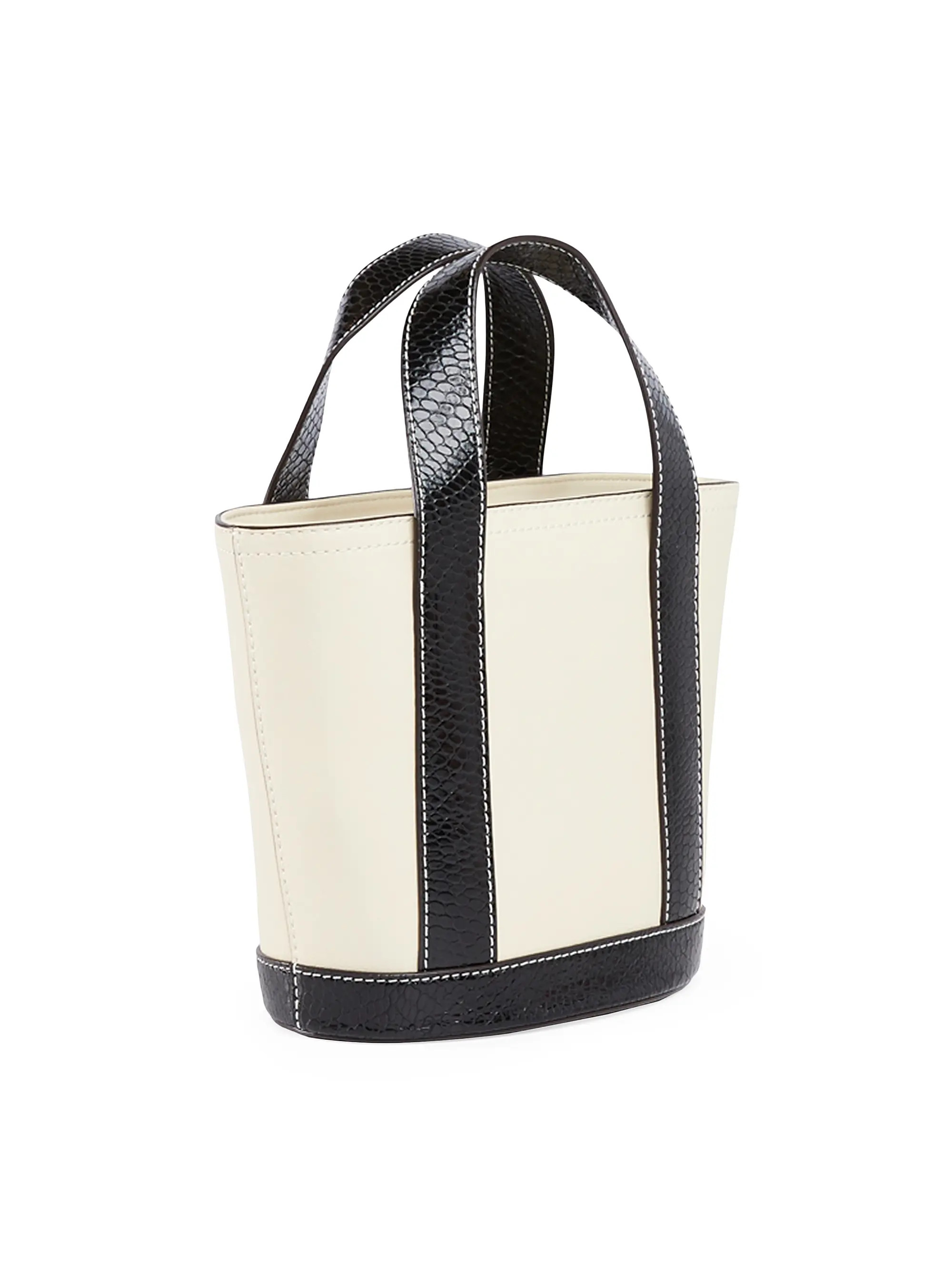 Allora Mini Snake-Embossed Leather Tote | Saks Fifth Avenue