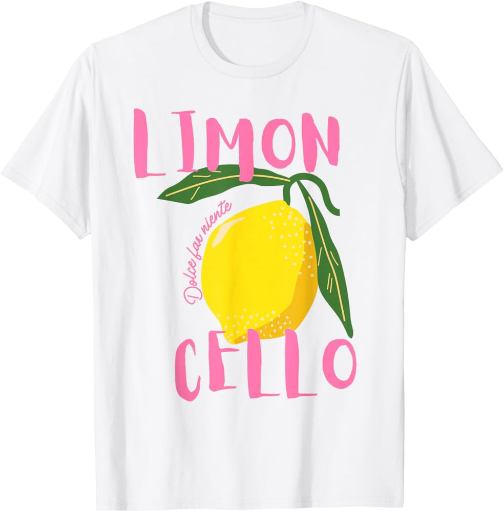 Limoncello Dolce far niente Italian Lemon T-Shirt | Amazon (US)