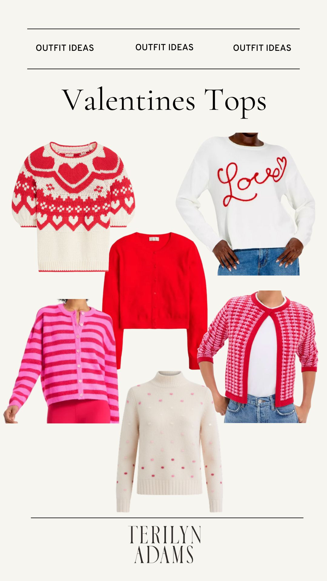 Valentines day top, sweaters, and knits whether you're going to a Galentines brunch, lunch date, or just running Valentines Day errands! 

 #LTKValentine #LTKootd #LTKSeasonal