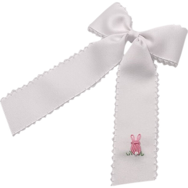 Moonstitch Medium Bunny Bow, White - Winn and William Hair Accessories | Maisonette | Maisonette