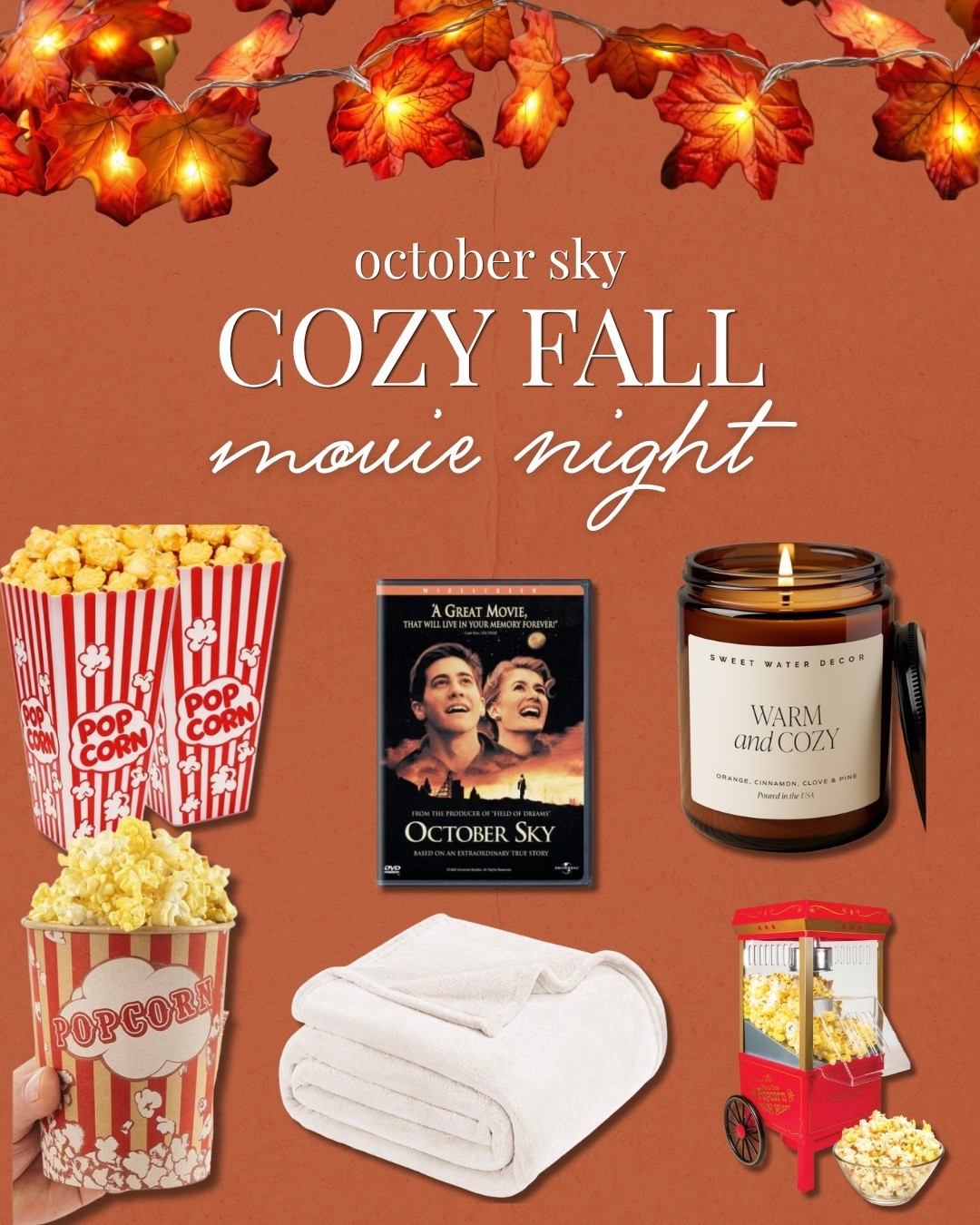 October Sky fall movie night essentials!