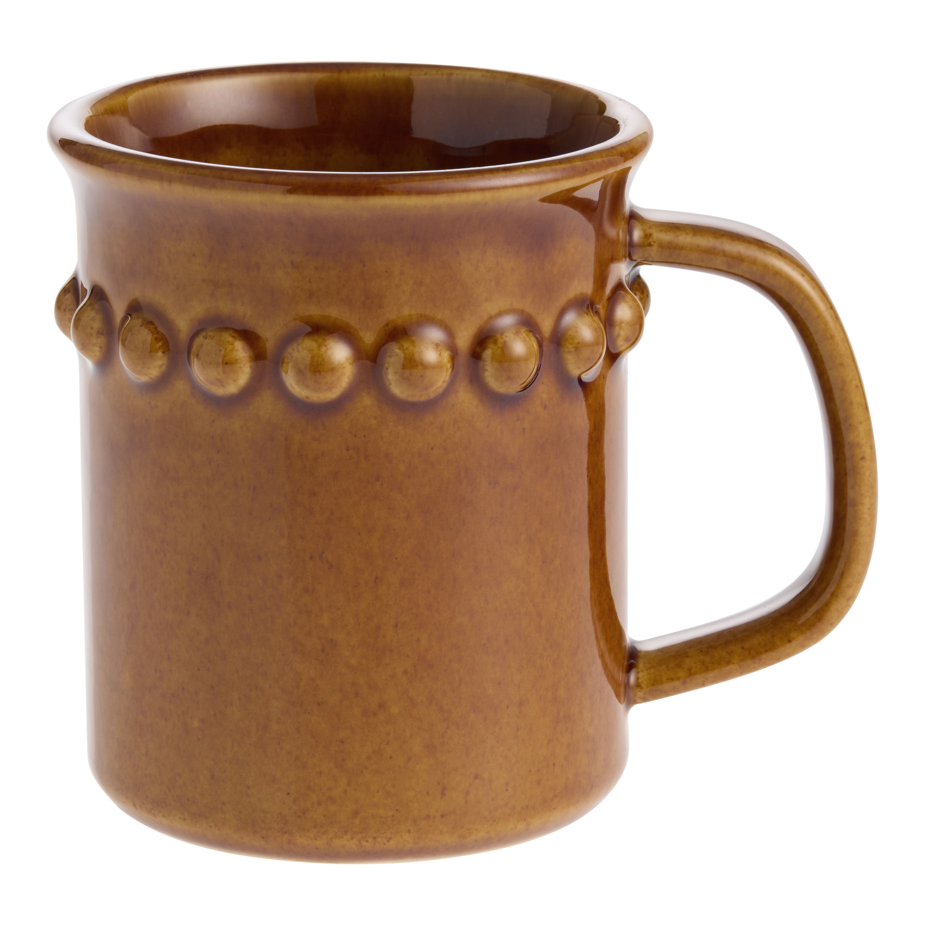 Bobbi Reactive Glaze Beaded Ceramic Mug | World Market