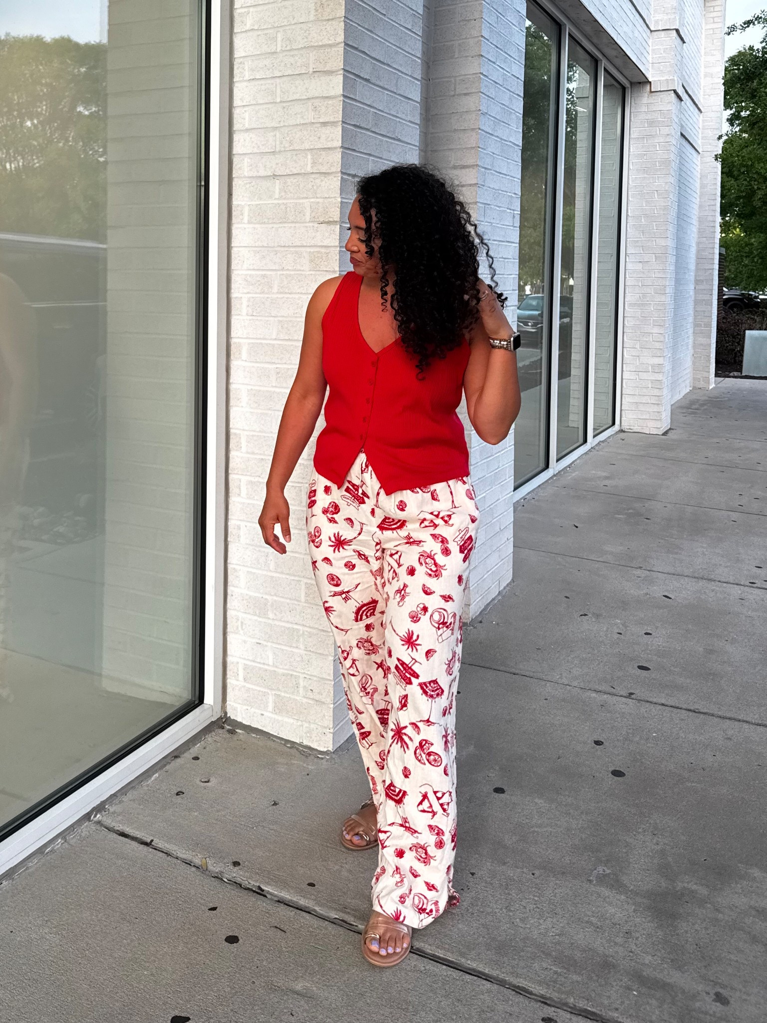 Quick dinner outfit while at the beach! Size large top could have done medium and size small pants 

#LTKSaleAlert #LTKSwim #LTKTravel