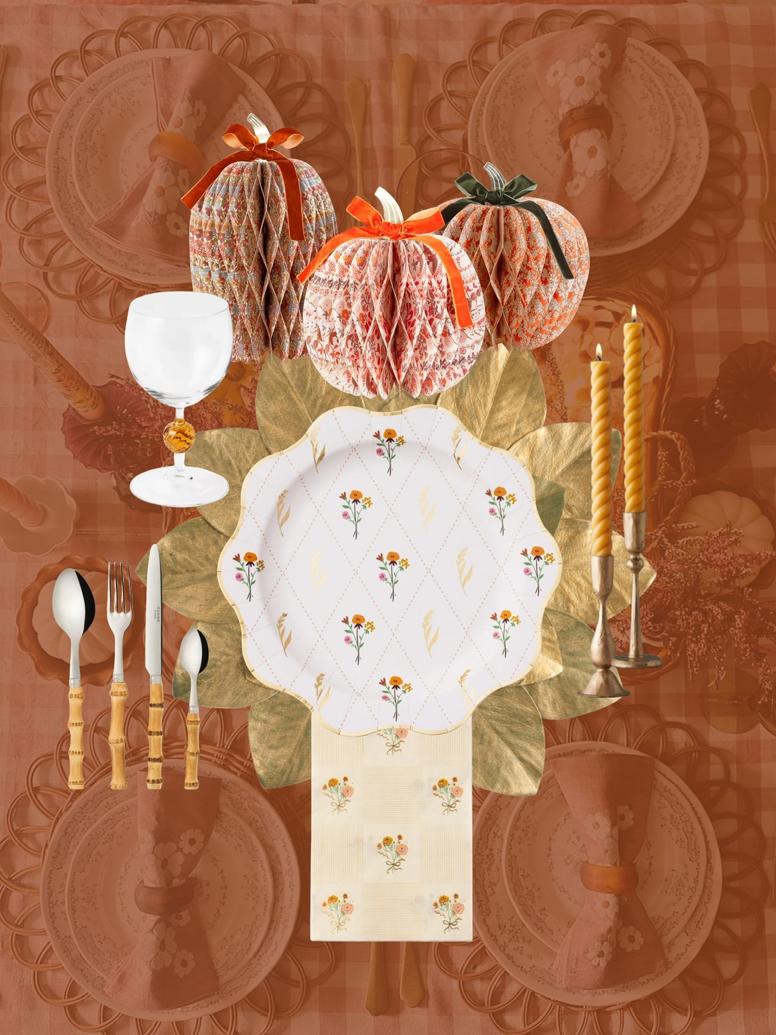 Set your Thanksgiving table with these chic finds! #thanksgiving #holidaydecor #tablescape