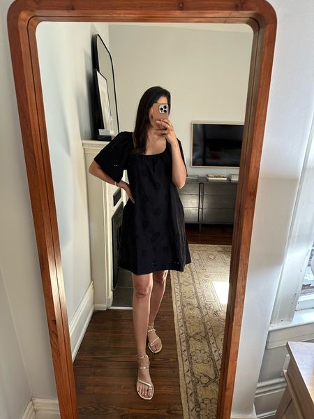 #walmartpartner a great swing dress for summer. The eyelet detail is gorgeous, double lined, and would be perfect with a bump! Runs roomy, size down. 

@walmartfashion @walmart #walmartfashion 