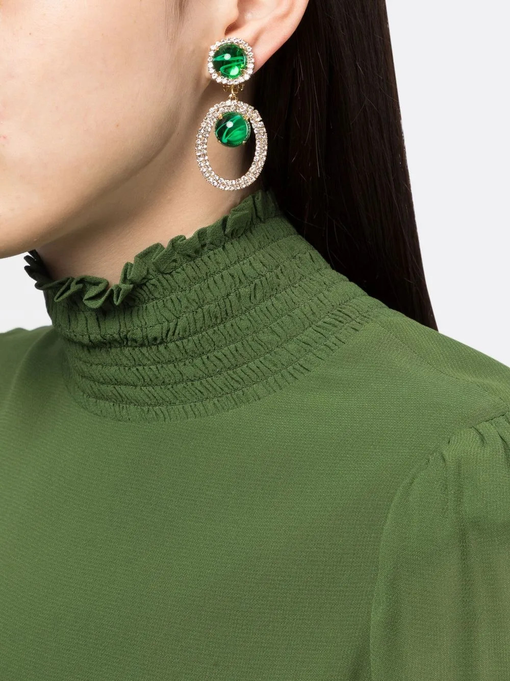 Kenneth Jay Lane Ohrclips Mit Schmucksteinen - Farfetch | Farfetch Global