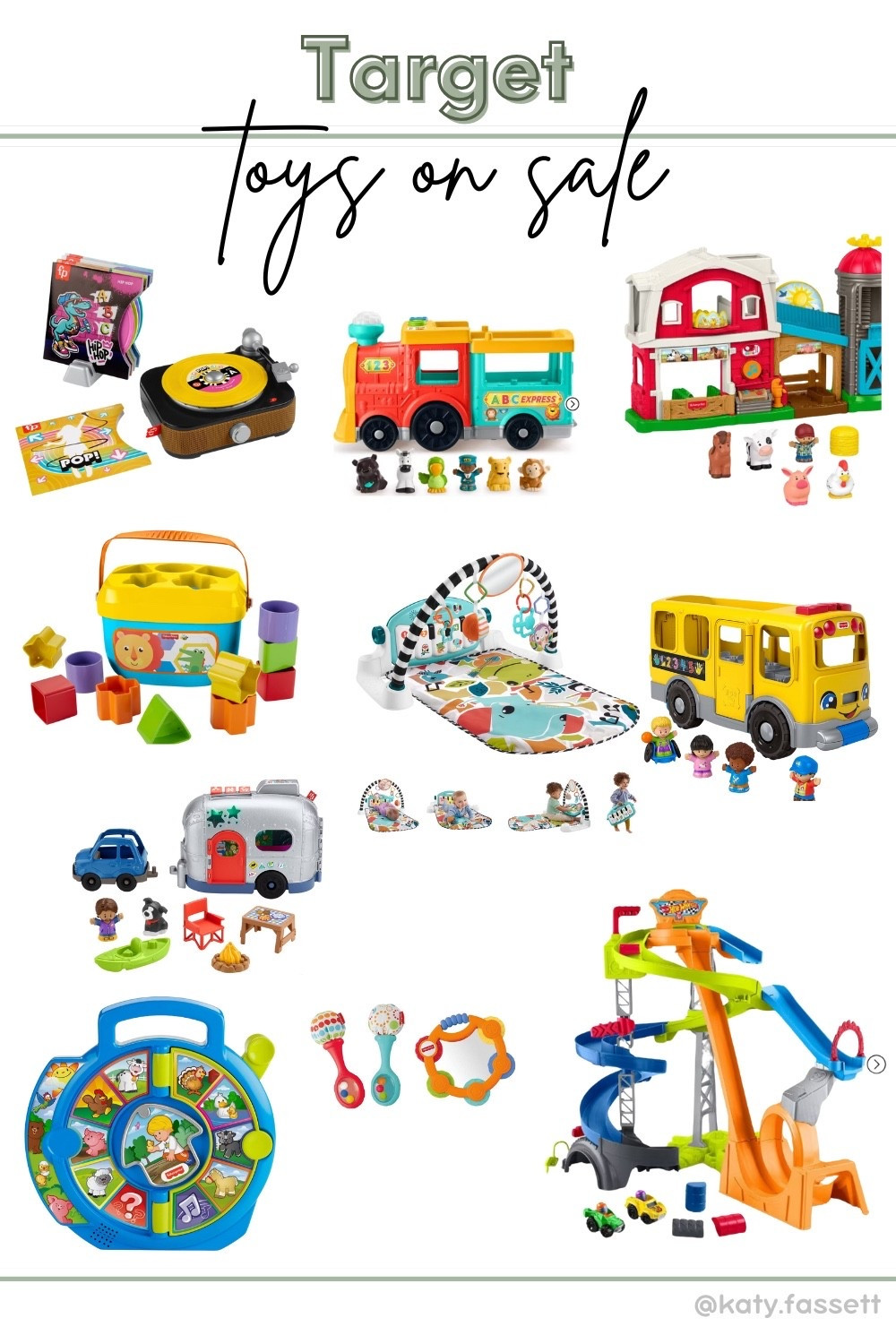 Target has some Fisher Price toys 40% off today!! So many cute things! 