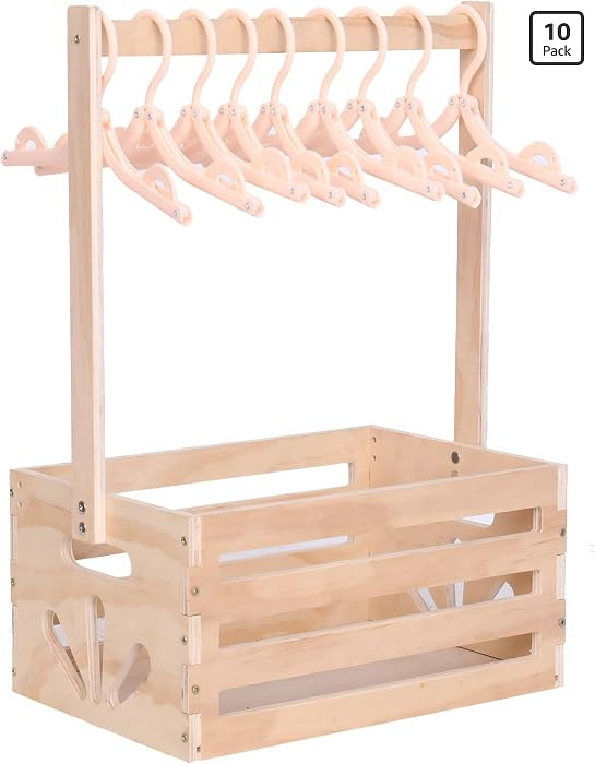 Wooden Baby Shower Crate Closet , Baby Storage nursery Crate Hamper with Handle, Gift Basket for ... | Amazon (US)
