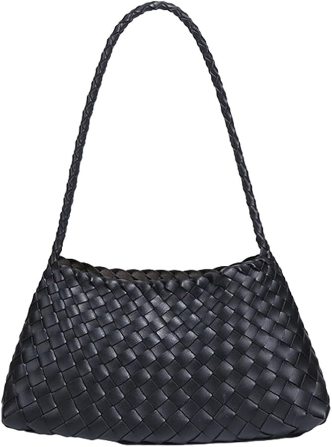 Woven Hobo Bags for Women Suede Woven Tote Bag Trendy Bucket Purse Underarm Shoulder Bag Vintage ... | Amazon (US)