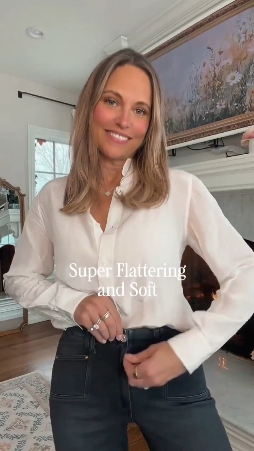 These jeans are incredibly flattering and truly stand on their own. Paired with a wrap-tie ruched top, the entire look comes together with ease. It’s a confident, polished combination that’s effortless to wear.

#LTKgrwm #LTKdayinmylife #LTKootd