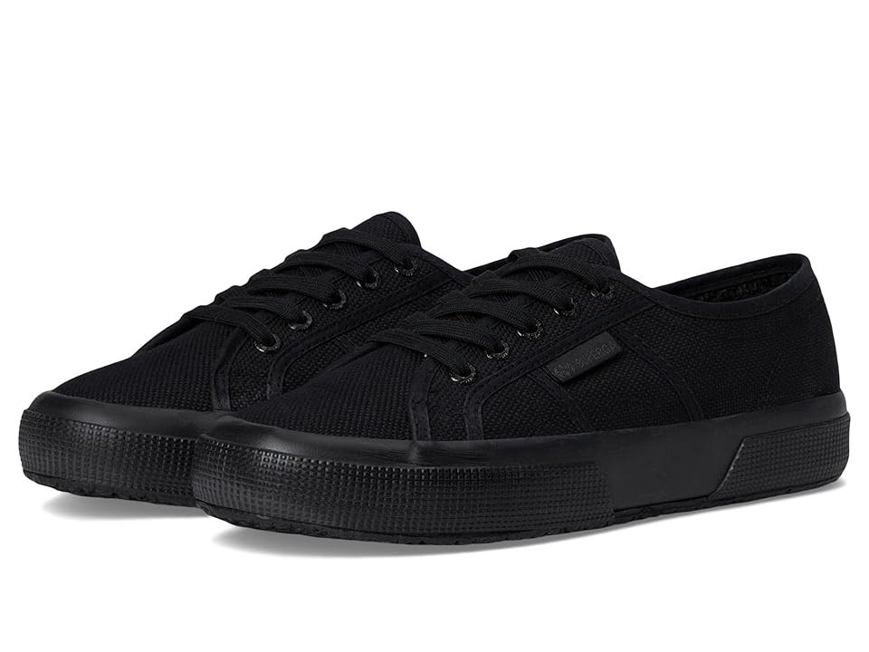 Superga 2750 Cotu Classic Lace up casual Shoes Total Black: EU 35.5 (US Men's 4 - Women's 5.5) Medium, Canvas | Zappos.com