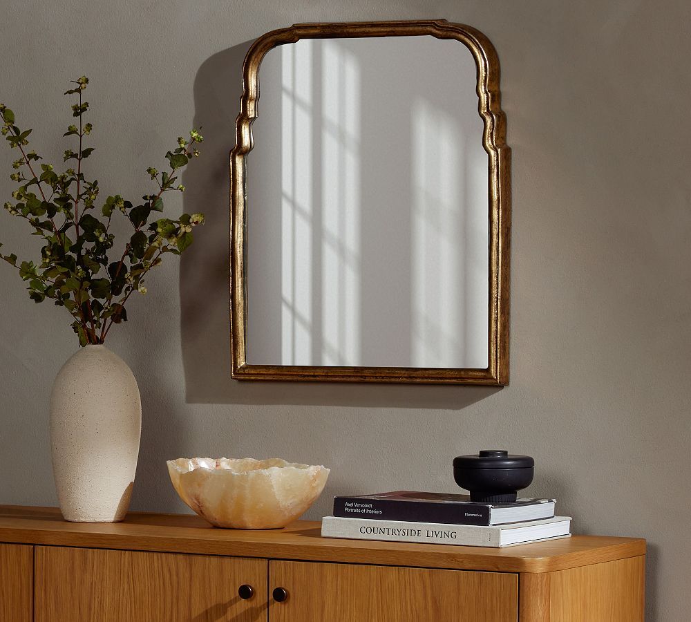 Quinton Gold Leaf Mirror | Pottery Barn (US)