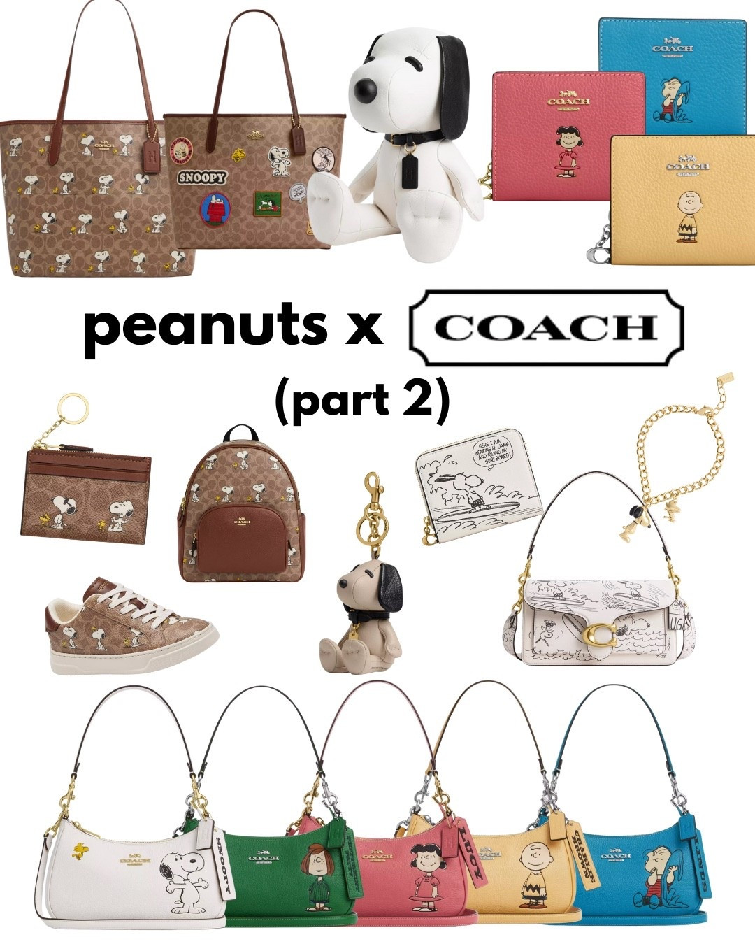 Snoopy x Coach collection, part 2! I can only tag 30 items, so check out my other post for part 1 (it’s under the “Snoopy” folder)! ☺️

#snoopy #coach #purse #bag #wallet #designer #peanuts #accessories #bagcharm 


#LTKItBag #LTKStyleTip #LTKSeasonal