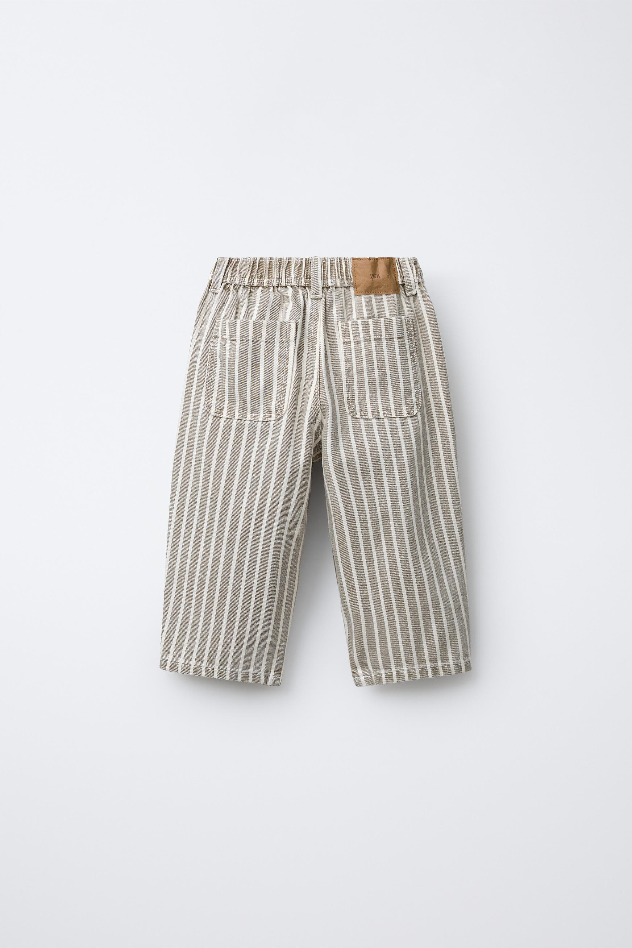 STRIPED BAGGY TROUSERS | Zara UK