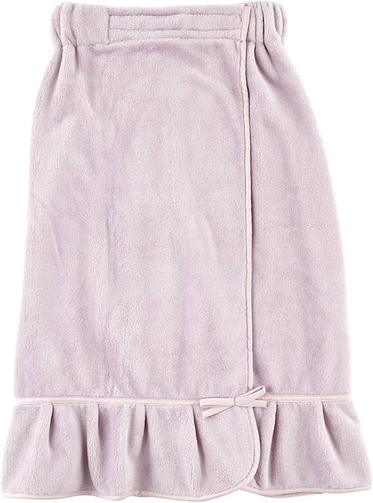 Ultra Soft Plush Luxury Spa Shower Bath Wrap with Adjustable Closure, One Size, Lilac Ash | Amazon (US)