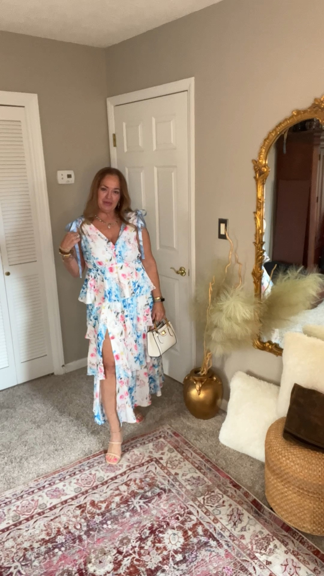 The prettiest multi tiered ruffle maxi dress. Special occasion, wedding or graduation. It will be perfect for Derby party too. 

#LTKgrwm #LTKWedding #LTKSeasonal