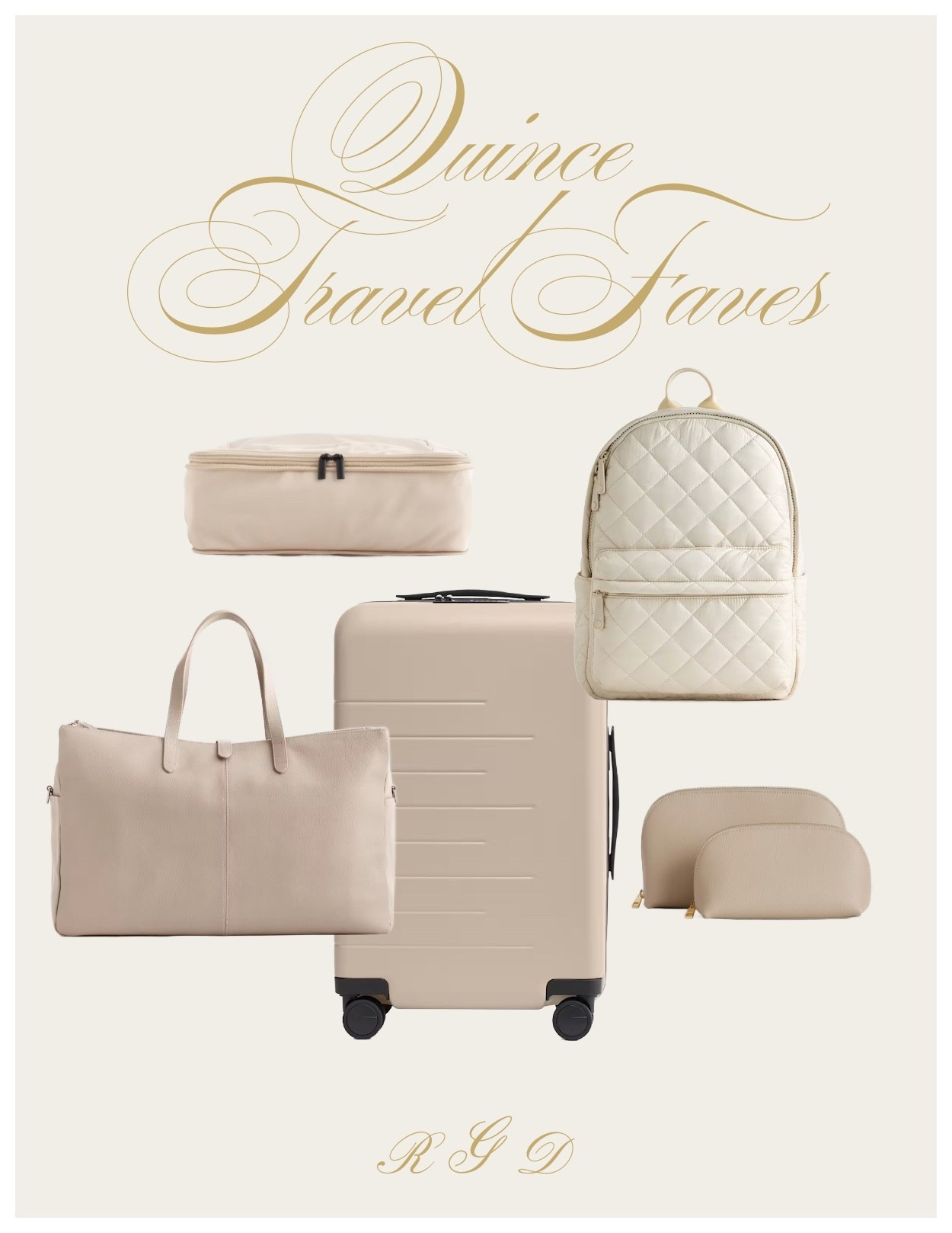 My travel edit from @OneQuince makes everything feel seamless. The tan carry-on with its effortless 360° glide, compression packing cubes that maximize space, and chic coordinating totes, backpacks, luggage tags, and pouches — it all works together beautifully. Functional, refined, and thoughtfully designed.

#QuincePartner



#LTKTravel #LTKdayinmylife