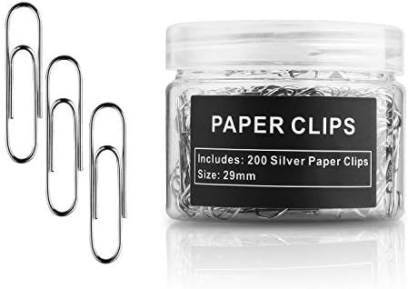 Amazon.com : Tontomtp Paper Clips, 200 Pack, Paperclips, Paper Clip, Suitable for Office, School,... | Amazon (US)