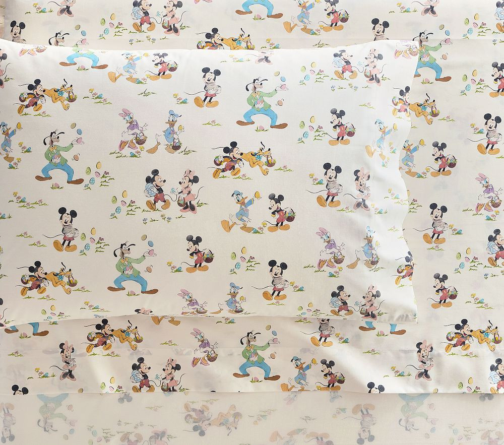 Disney Mickey and Friends Easter Organic Sheet Set | Pottery Barn Kids