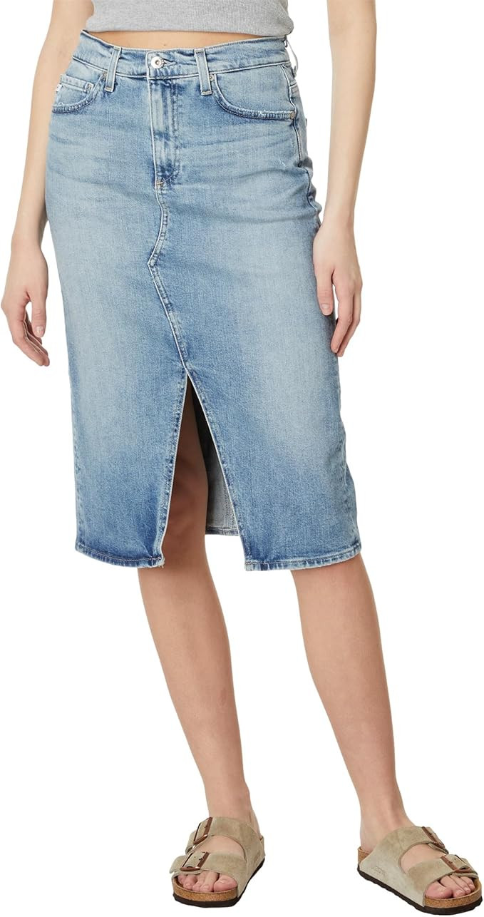 AG Women's Alicia Midi Denim Skirt | Amazon (US)