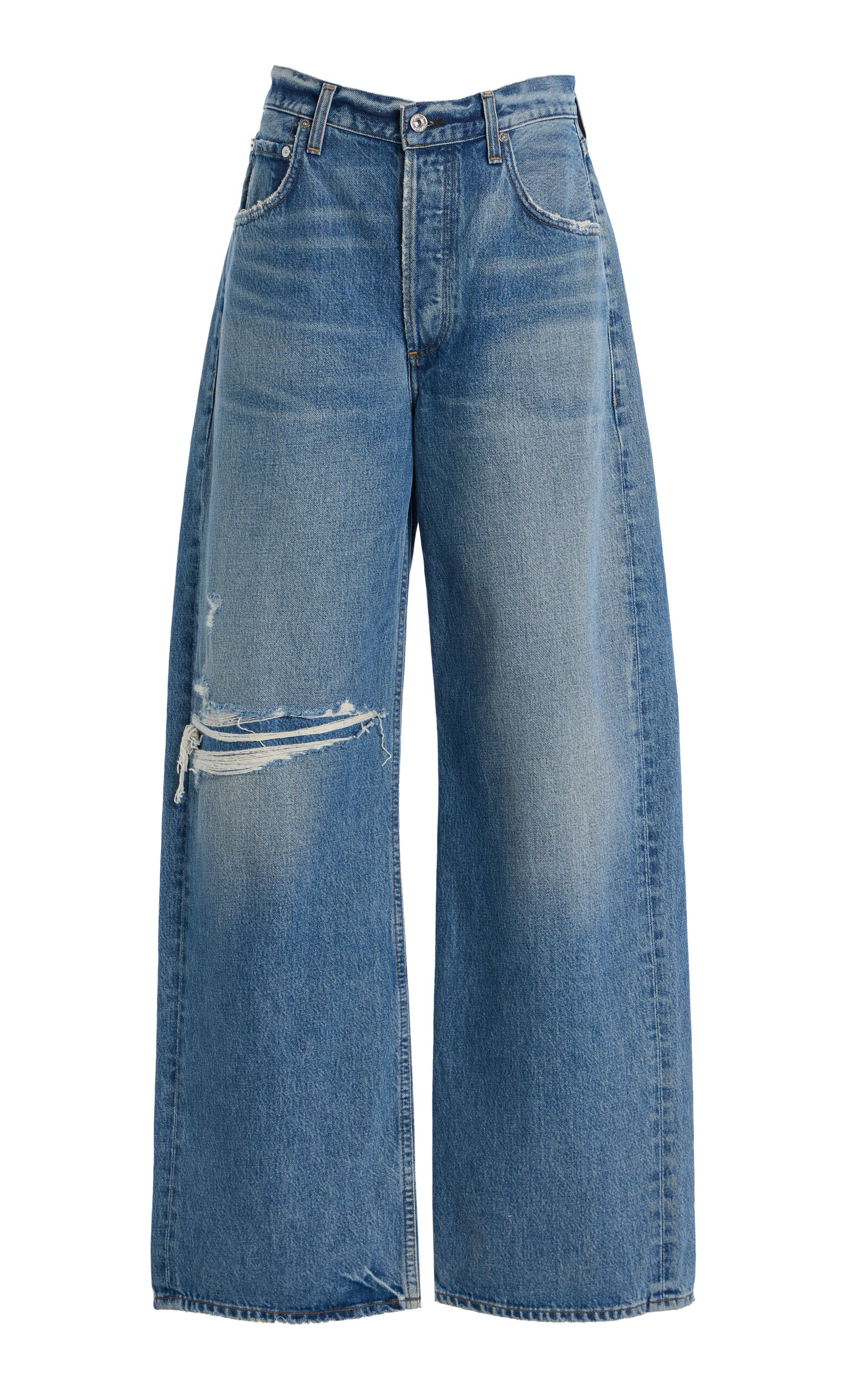 Citizens of Humanity - Ayla Rigid High-Rise Baggy Jeans - Medium Wash - 32 - Moda Operandi | Moda Operandi (Global)