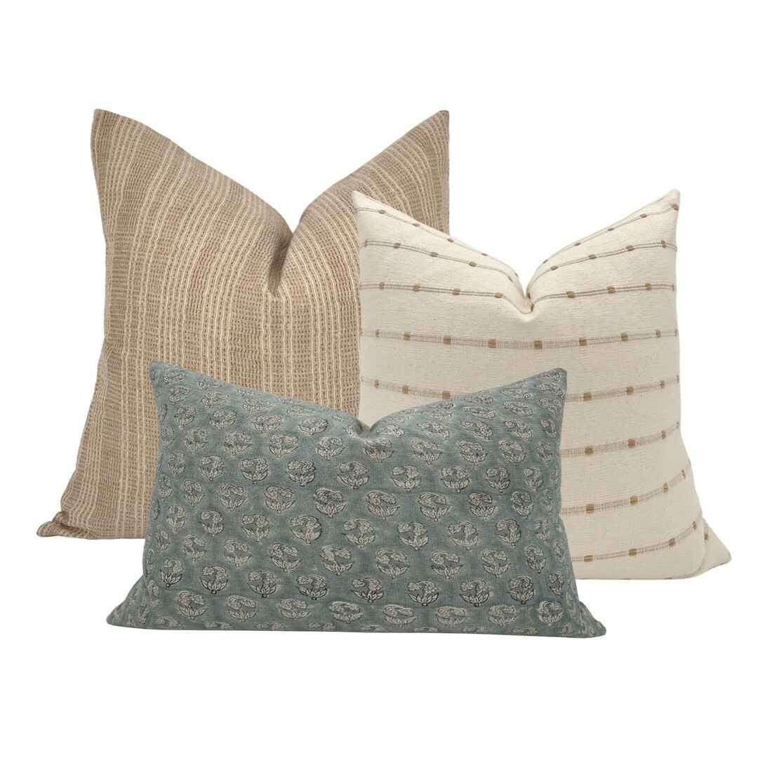 PILLOW COMBO Set of Three Designer Pillow Covers Brown - Etsy | Etsy (US)