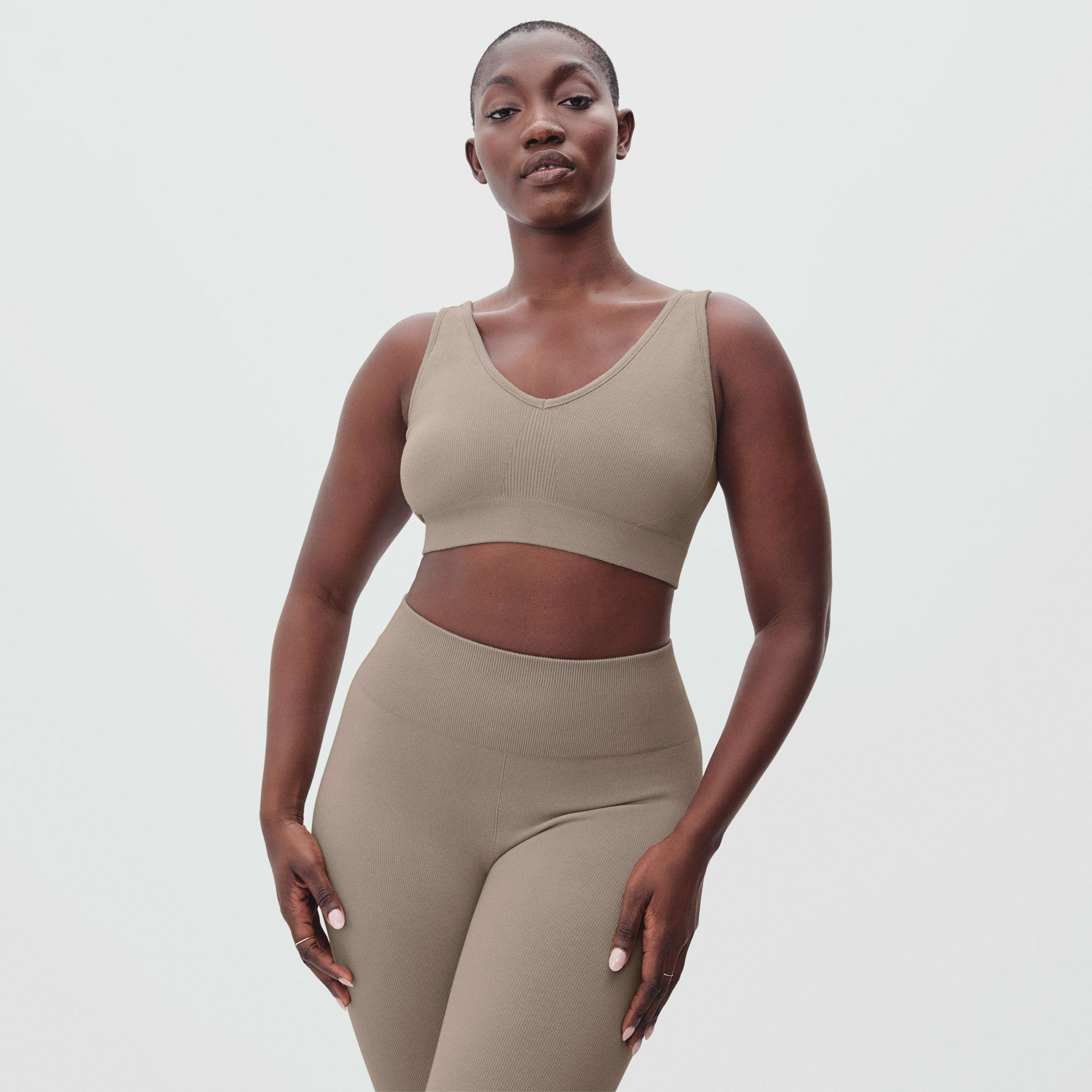 Seamless Bra by Everlane in Burnt Sugar, Size XL/XXL | Everlane