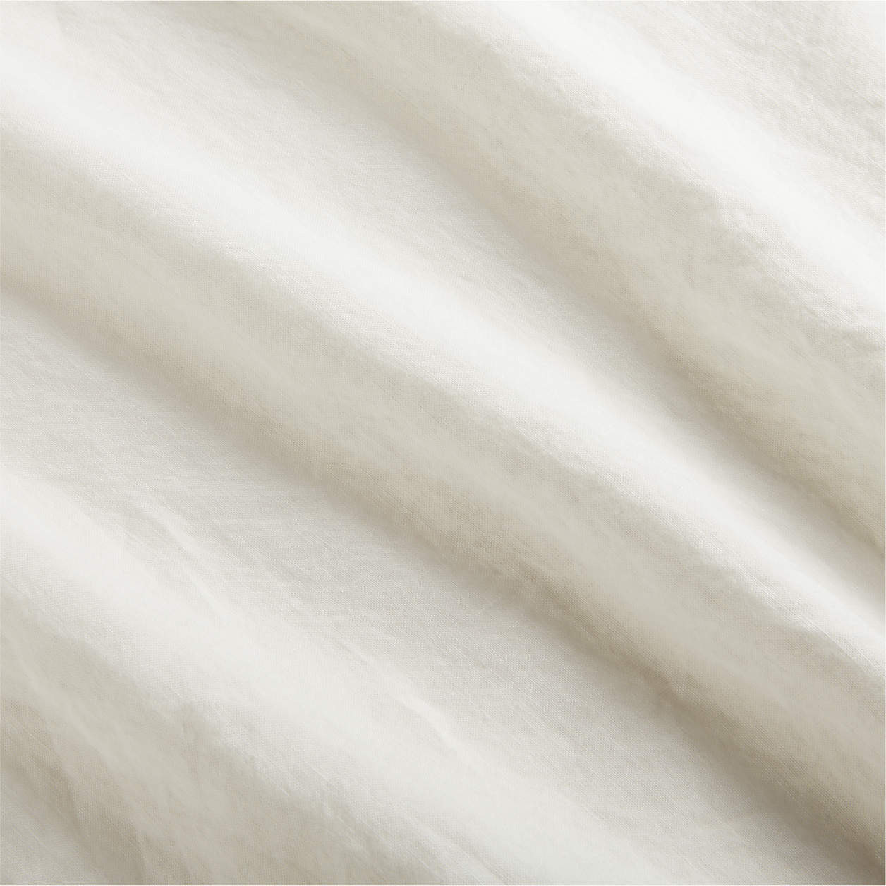Aire Natural EUROPEAN FLAX -Certified Linen Pampas Ivory King Duvet Cover + Reviews | Crate & Bar... | Crate & Barrel