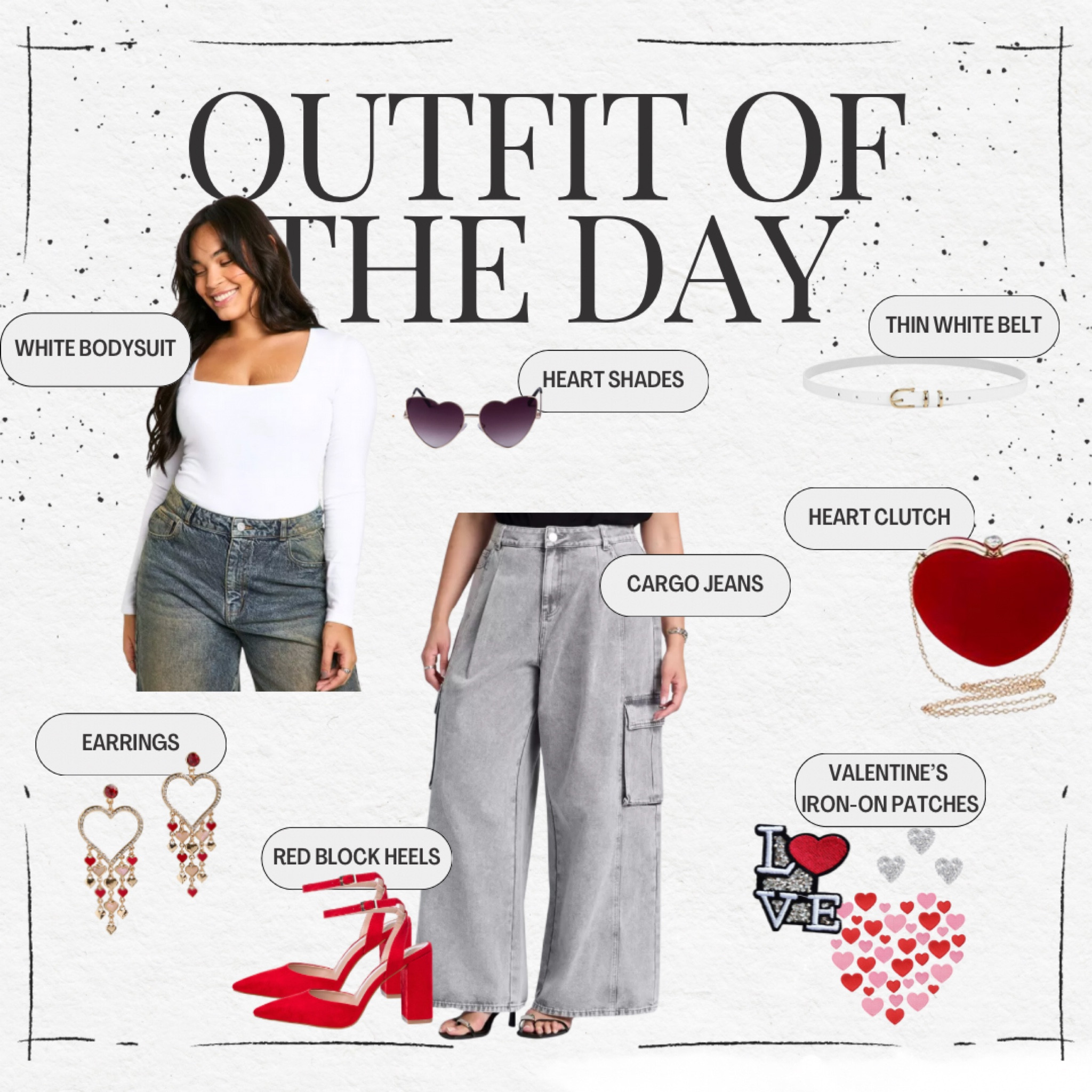 Here's Day 2 of 7 Days of Valentine's Day Outfits on a Plus Size Body! I can't wait to show you how this look turned out. 

🏷️ Here are the sizes I would get for my body. The gray jeans in a size 24. They are also available in black and light wash blue. The white bodysuit in a size 3X or 24, and the pointed toe red block heels in a size 12W. 

#LTKStyleTip #LTKFindsUnder100 #LTKPlusSize