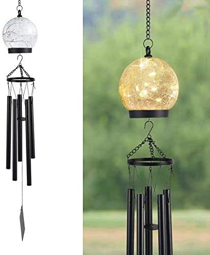 Amazon.com : Wind Chimes Outdoor Solar Lights, 42 Inch Large Sympathy Chime 15 LED Twinkle Warm W... | Amazon (US)