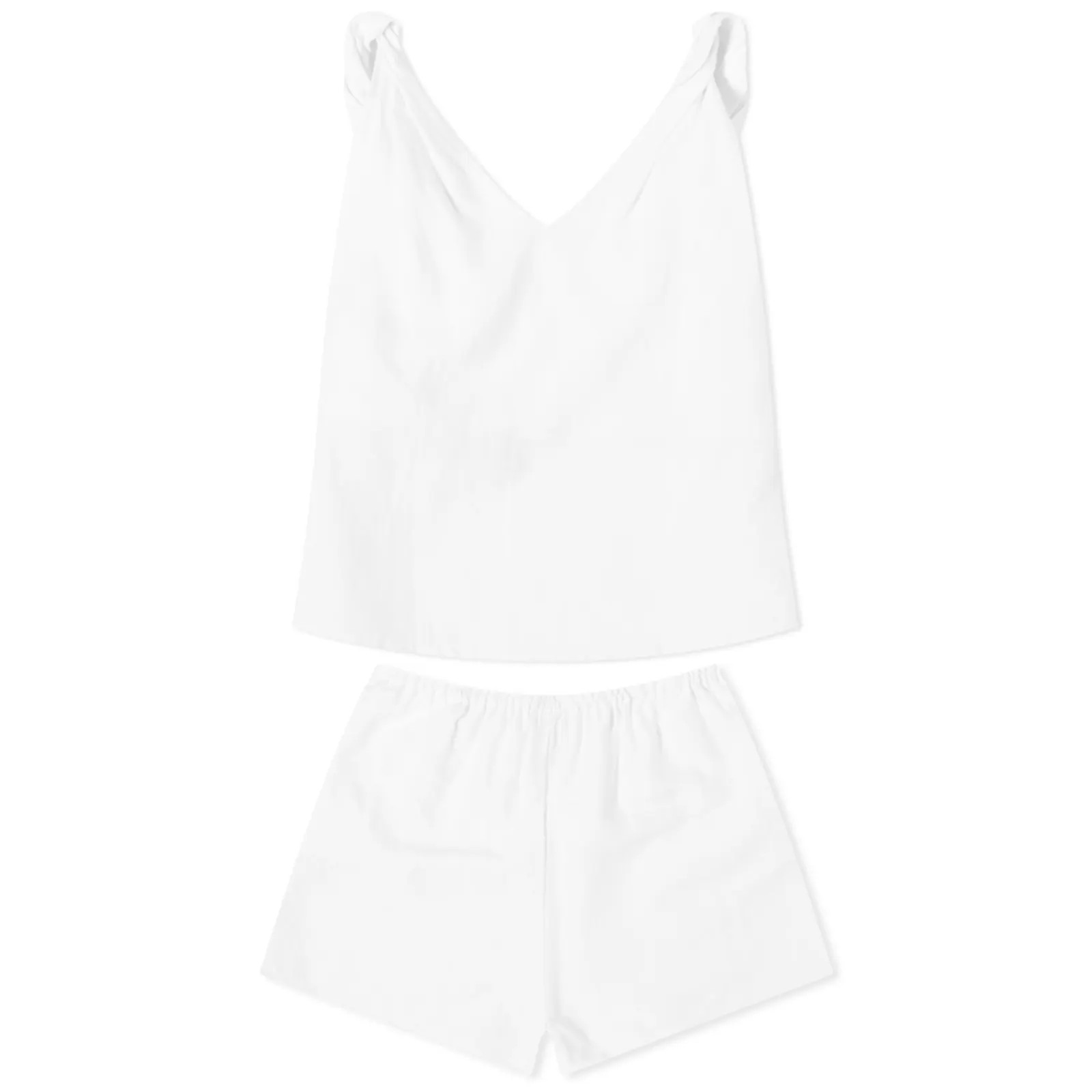 Deiji Studios Turn Linen Pyjama Set White | END. (UK) | End Clothing (UK & IE)