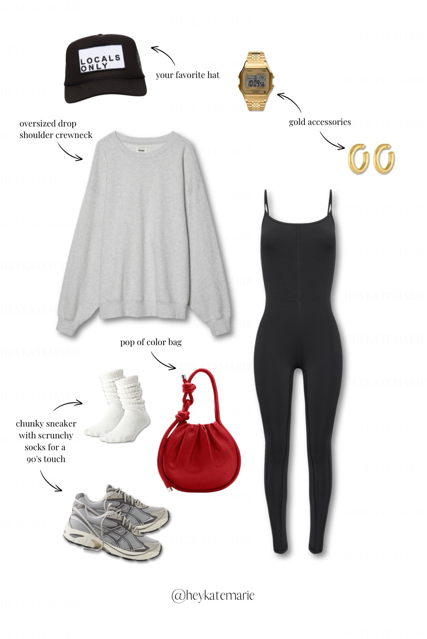 WHAT ARE YOU WEARING? Game Day Edition - Black jumpsuit from Aritzia with an oversized sweatshirt from Elwood ft. gold accessories - timed gold watch and gold hoop earrings with a red leather bag and 90’s vibe chunky sneaker and scrunchy socks for a game day fit for Ohio State game days   #gamedayoutfit #gamedayfit #gamedaystyle #tailgateoutfit    

#LTKFindsUnder100 #LTKBacktoSchool #LTKShoeCrush #LTKFindsUnder100 #LTKFindsUnder50 #LTKBacktoSchool #LTKFindsUnder50 #LTKBacktoSchool #LTKActive #LTKSeasonal #LTKFindsUnder100 #LTKStyleTip