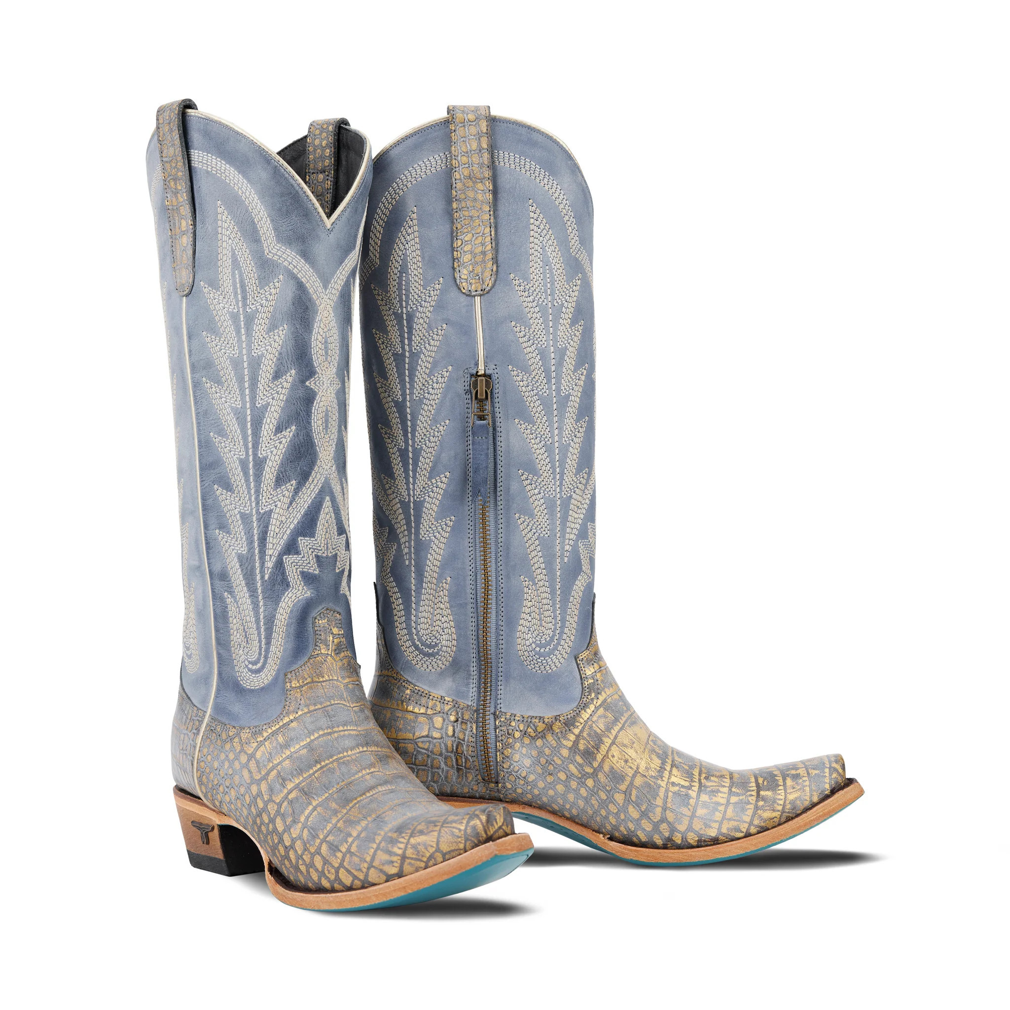 Skylight Boot - Gilded Denim | Lane Boots