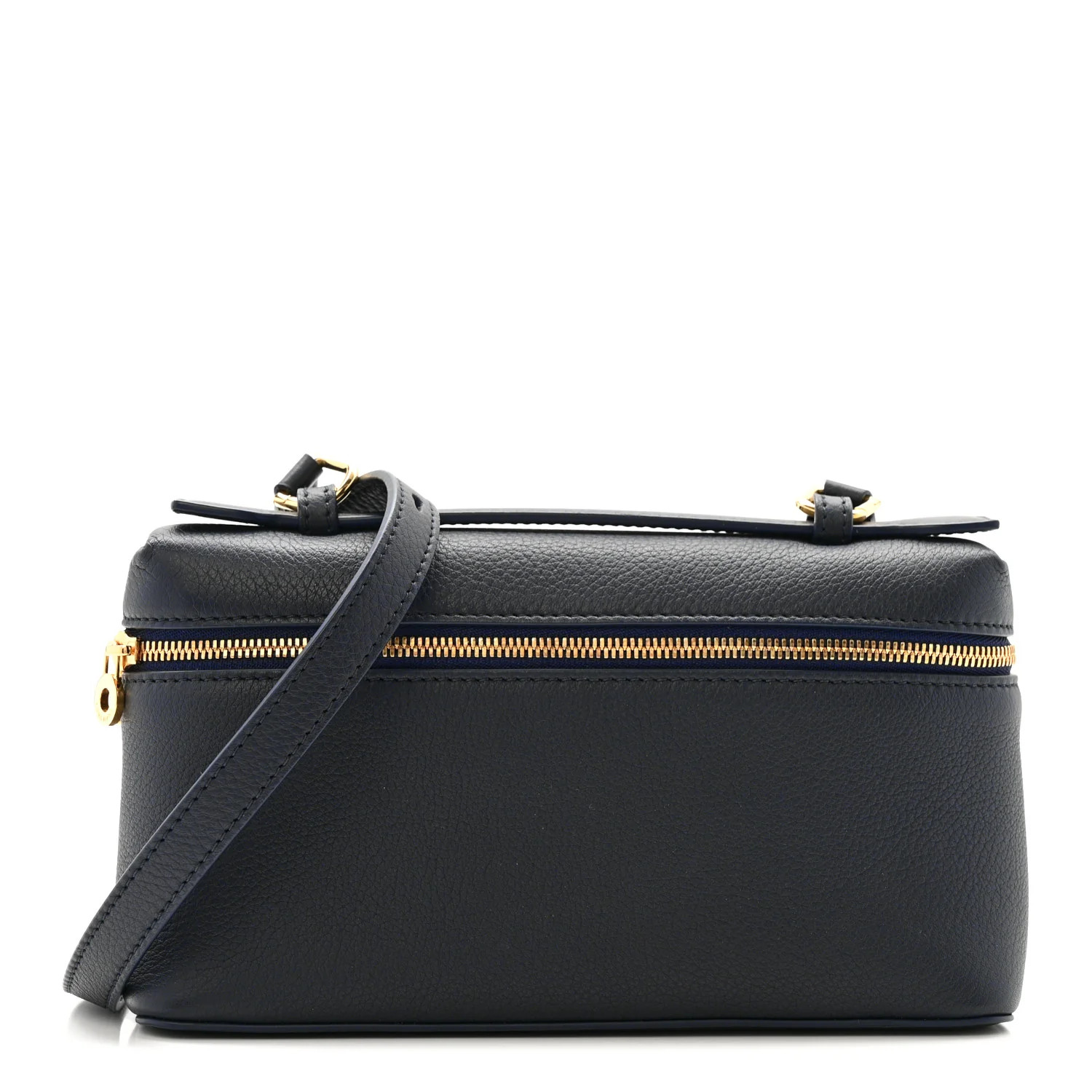 Loro Piana Grained Calfskin L19 Extra Pocket Pouch Navy Blue 1815576 | FASHIONPHILE (US)