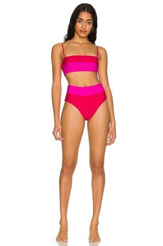 Lovers and Friends Daytona High Waist Bottom in Red & Pink from Revolve.com | Revolve Clothing (Global)