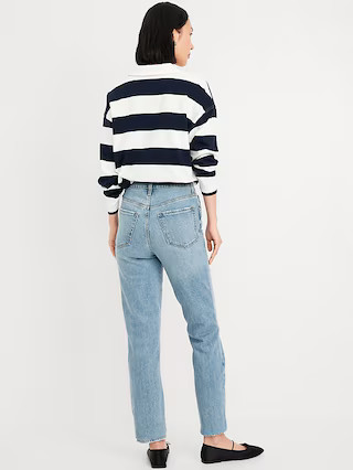 High-Waisted OG Straight Ankle Jeans | Old Navy (US)