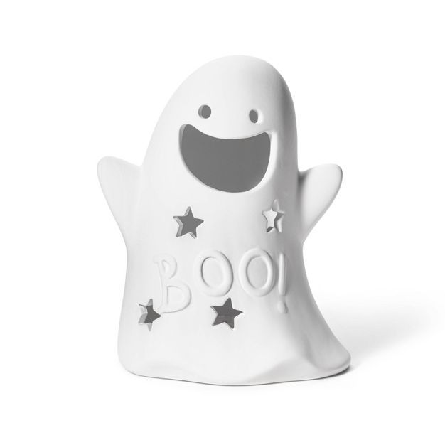 Halloween Large Lit Ceramic Ghost - Mondo Llama&#8482; | Target