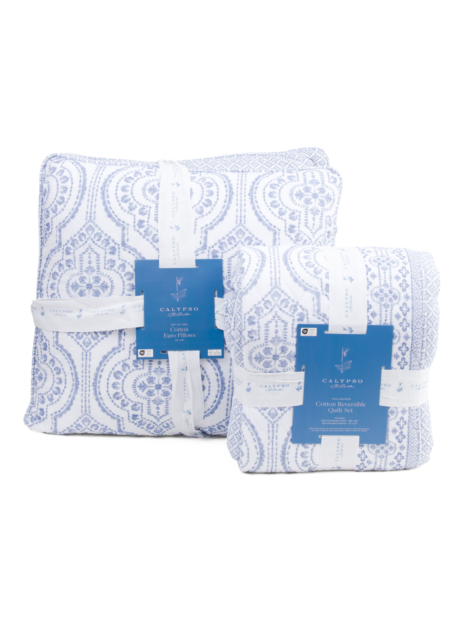 100pct Cotton Diomede Ogee Bedding Collection | TJ Maxx