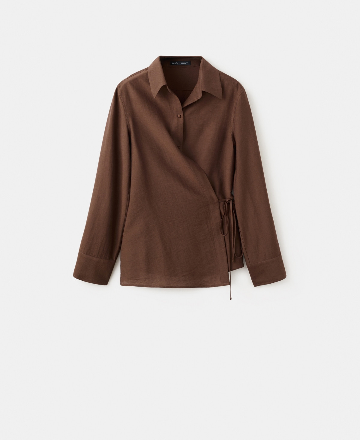 Mango Women's Bow Wrap Shirt - Brown | Macy's