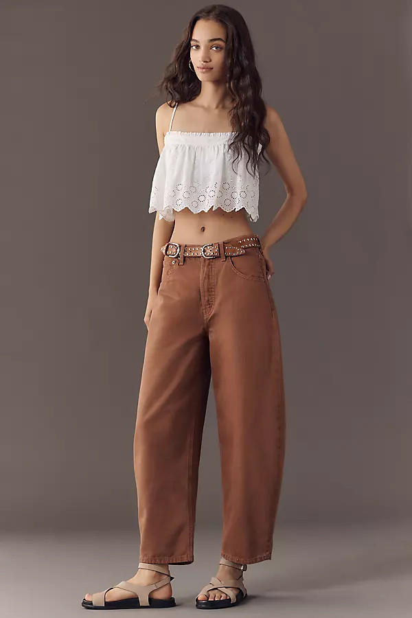 Cassel High-Rise Barrel Jeans | Anthropologie (US)