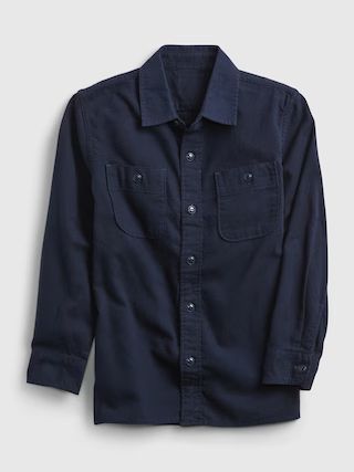 Kids 100% Organic Cotton Flannel Shirt | Gap (US)