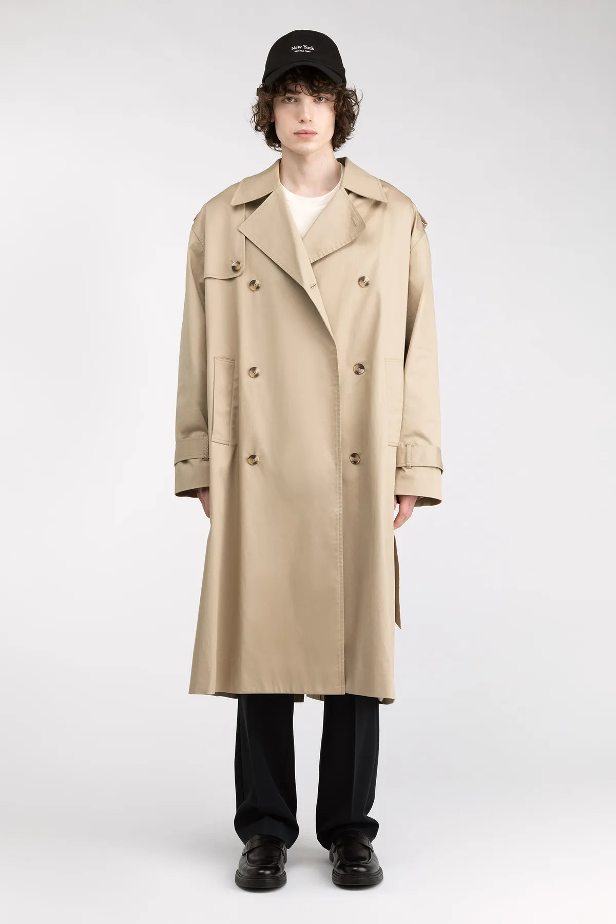 WATER REPELLENT COTTON TRENCH COAT | OAK + FORT