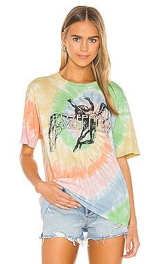 DAYDREAMER Led Zeppelin Icarus Tie Dye Weekend Tee in Faded Neons Tie Dye from Revolve.com | Revolve Clothing (Global)