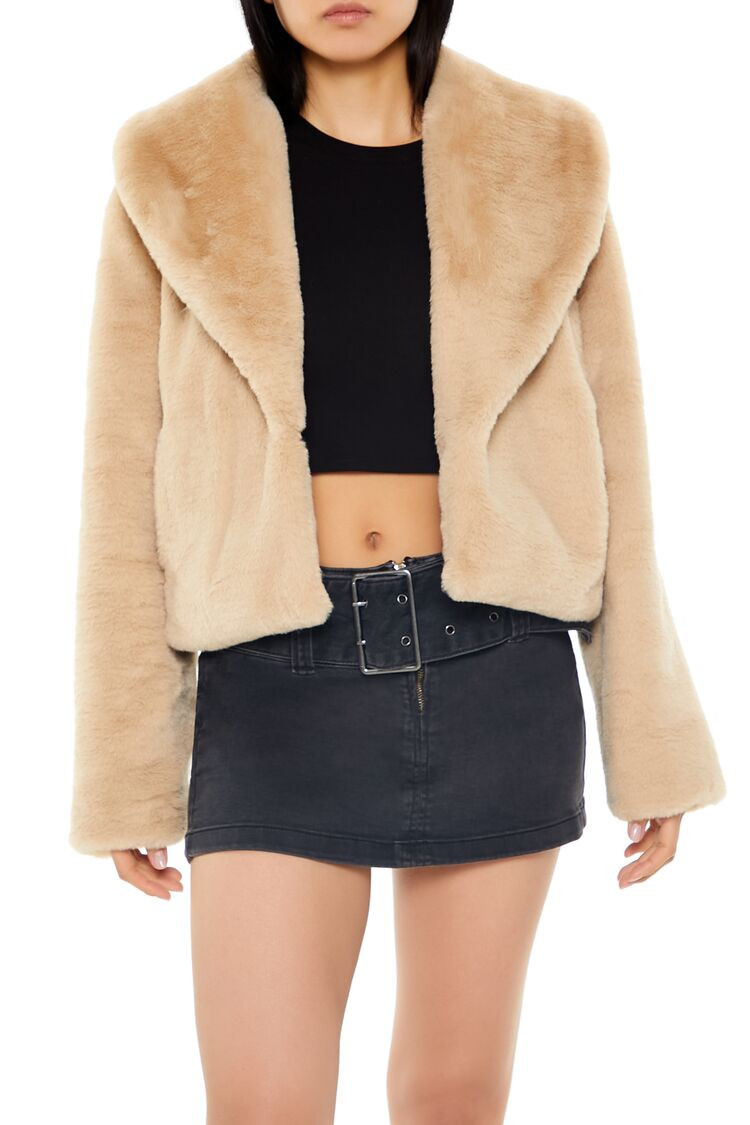 Faux Fur Cropped Coat | Forever 21