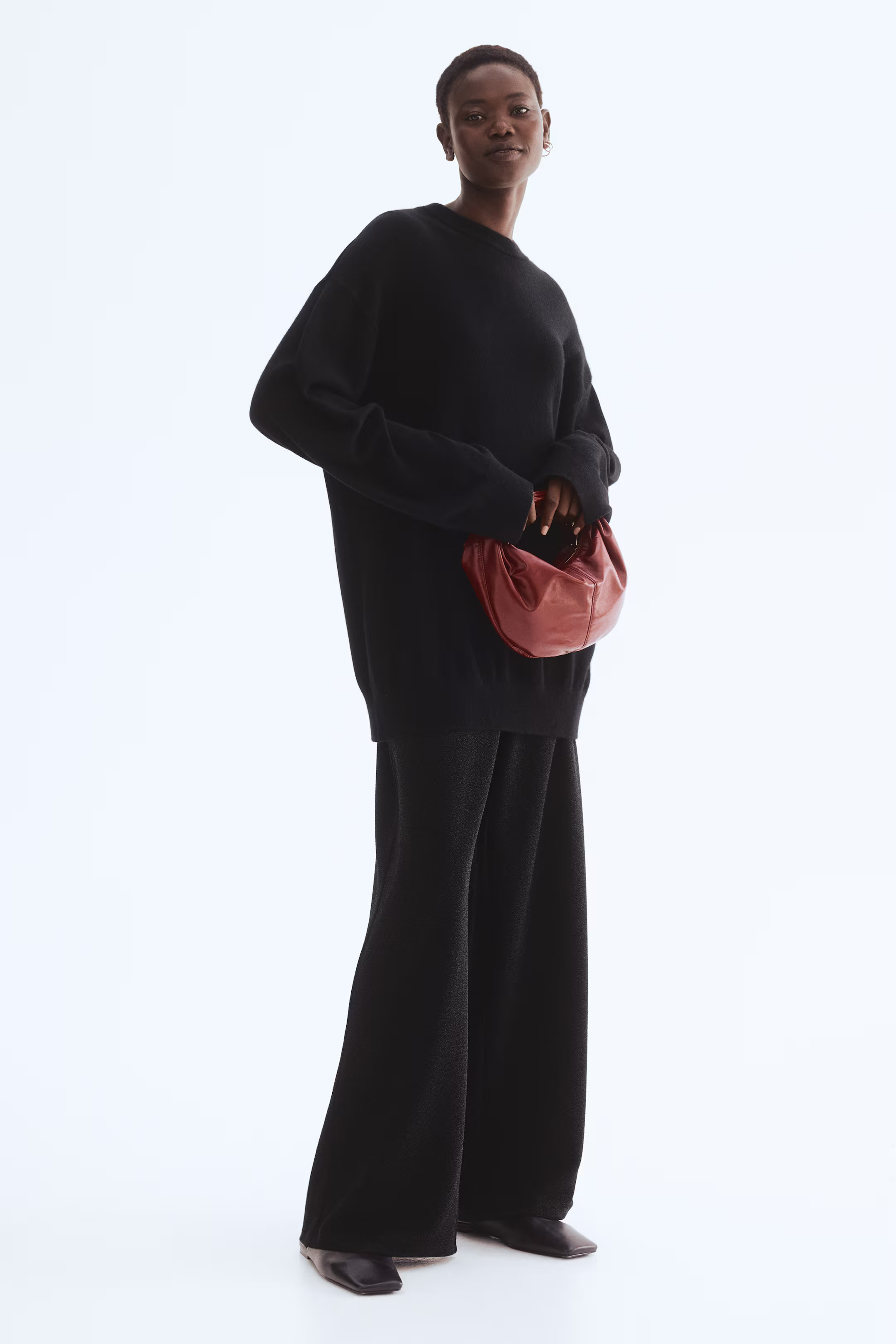 Hose mit Schimmereffekt - Schwarz | H&M AT | H&M (DE, AT, CH, NL, FI)