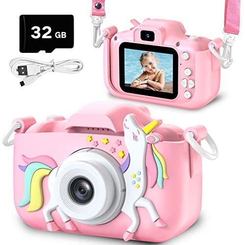 Goopow Kids Camera Toys for 3-8 Year Old Girls,Children Digital Video Camcorder Camera with Unico... | Amazon (US)