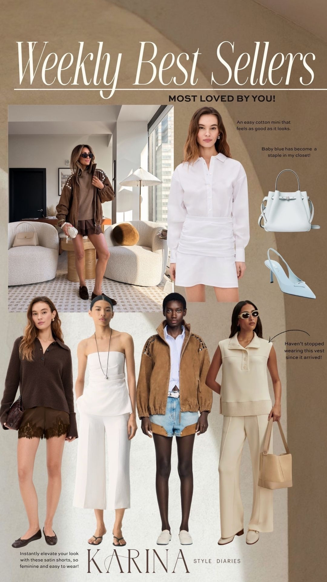 Most loved by you! Lot’s of repeat offenders this week, but also some new players like the satin shorts🤎 everything is giving a staple this week!

#LTKOver40 #LTKWorkwear #LTKTravel