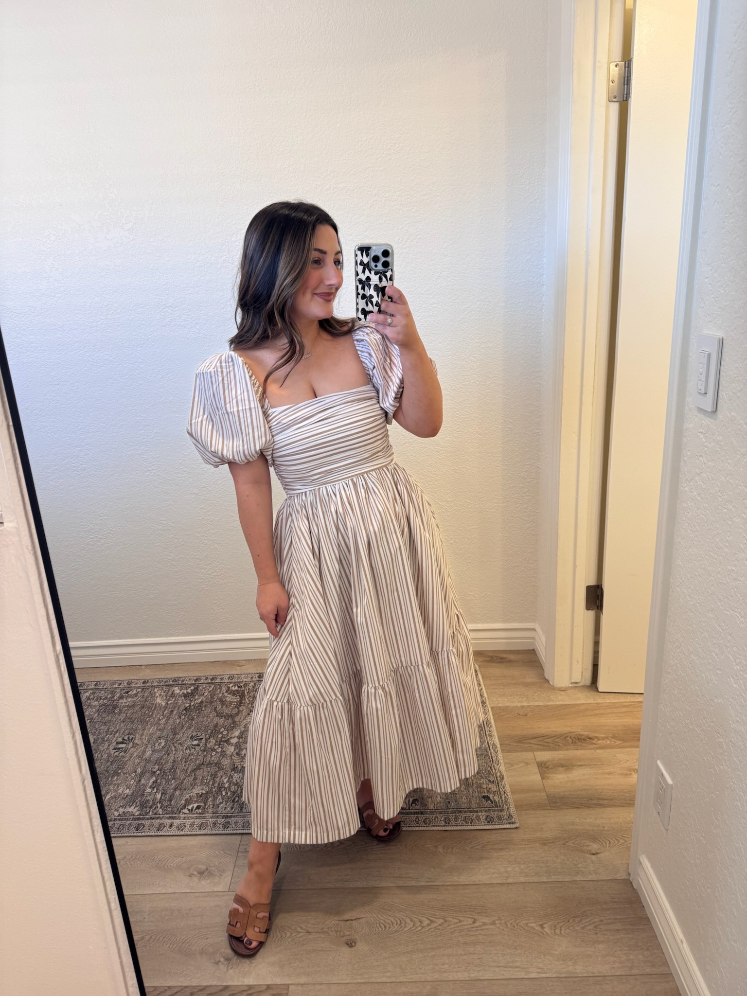 Puff sleeve midi dress!

Size xs petite 
Available in a bunch of prints and solid colors! 

I'm 5'0" 145lbs 

Vacation dress, spring dress, shower guest dress 

#LTKPetite #LTKStyleTip #LTKSeasonal