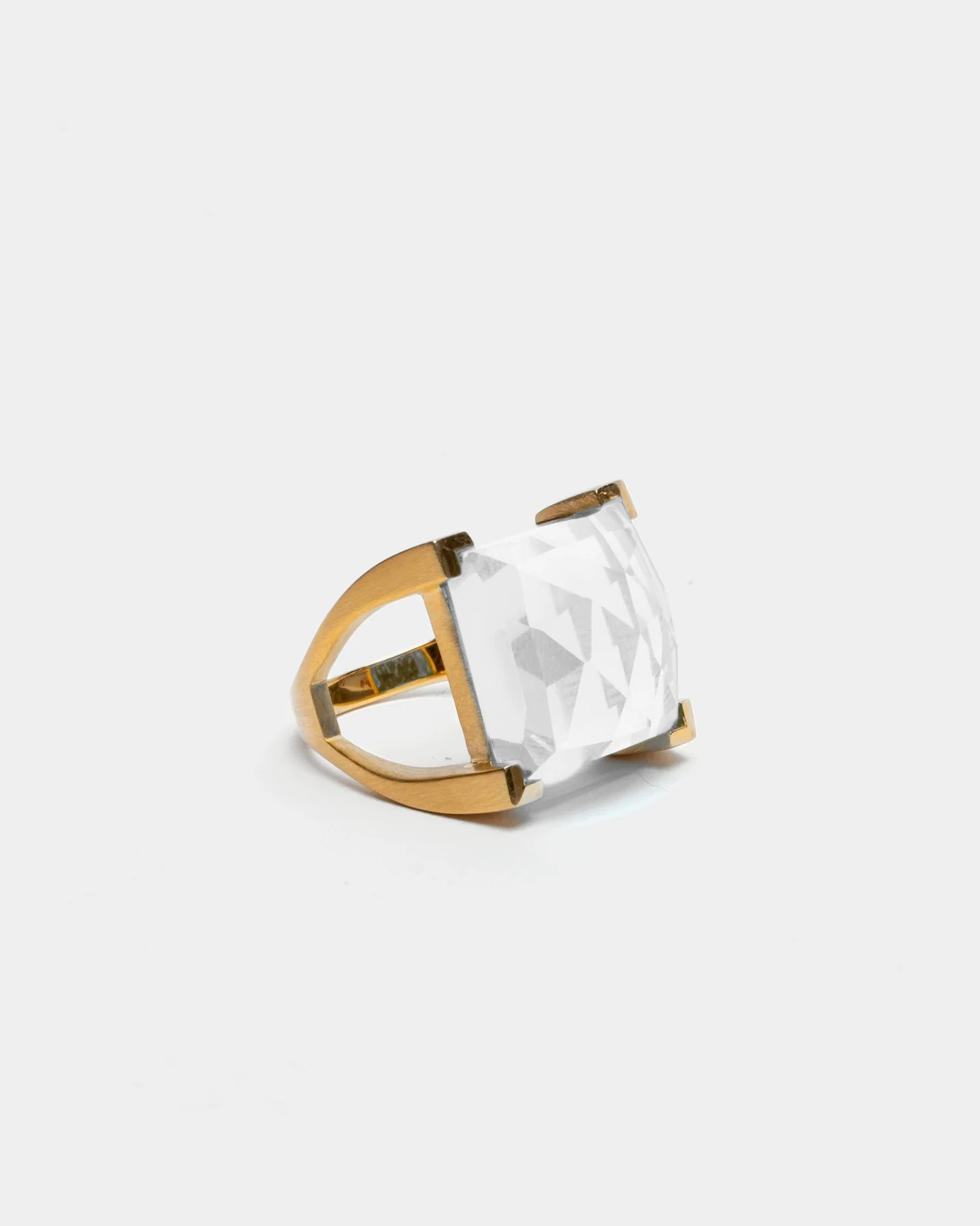 Plaza Ring Moonstone Gold | Frances Valentine